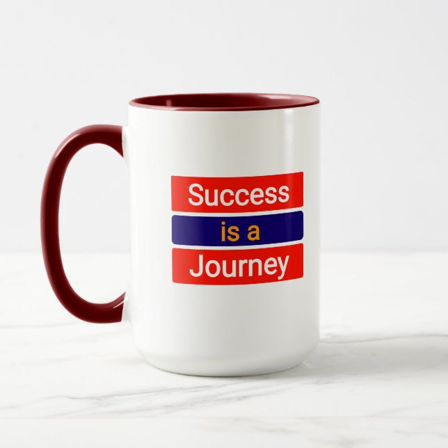 Success Is a Journey – Motivational Mug (Left)