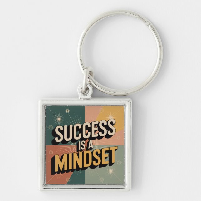 Success Is A Mindset Key Ring (Front)