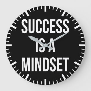 Success is a mindset - Motivational Large Clock