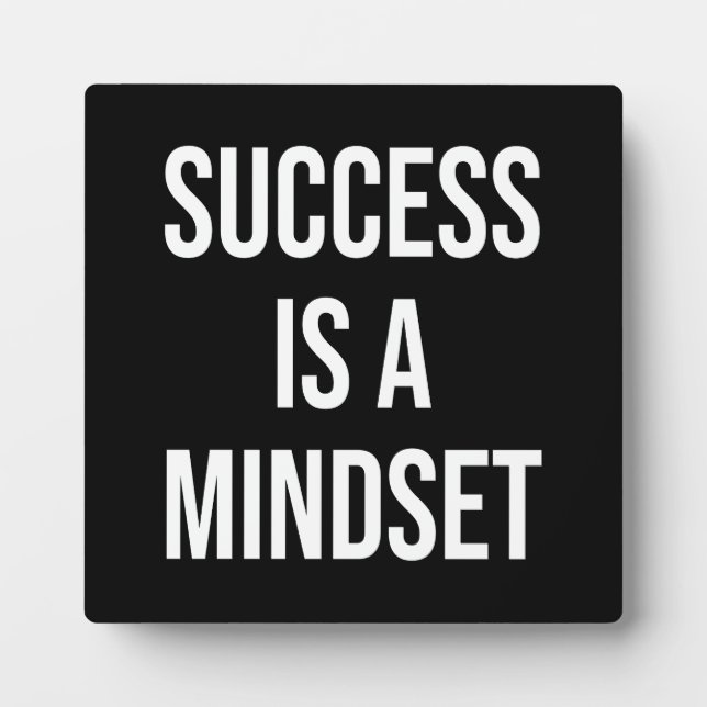 Success is a mindset - Motivational Plaque (Front)