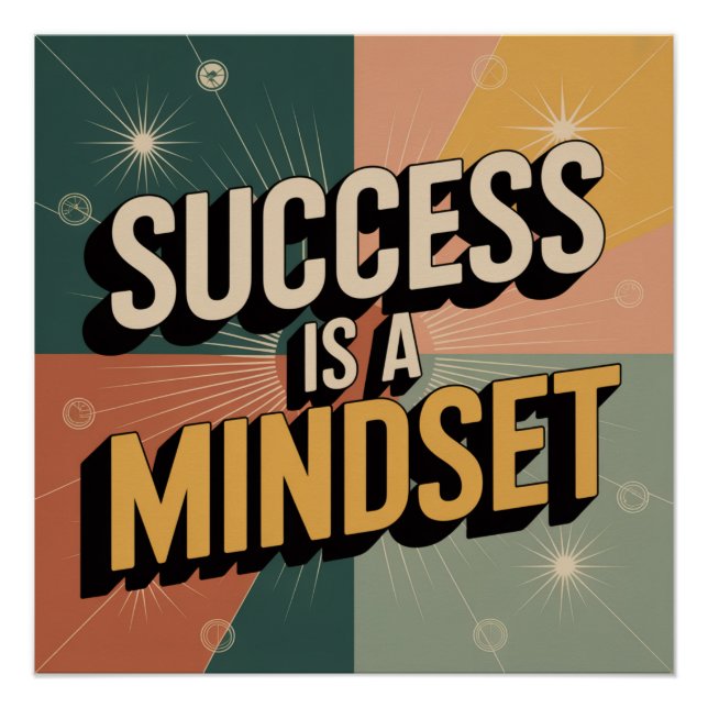 Success Is A Mindset Poster (Front)
