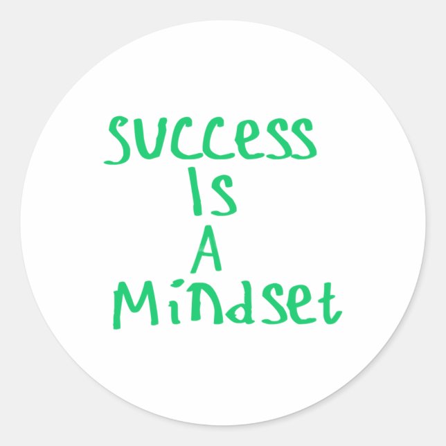 Success Is A Mindset Sticker  (Front)
