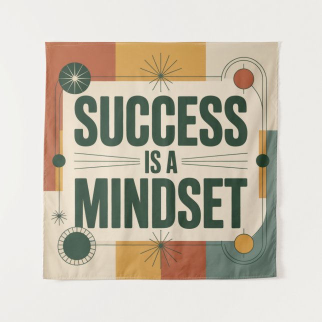 Success Is A Mindset Tapestry (Front)