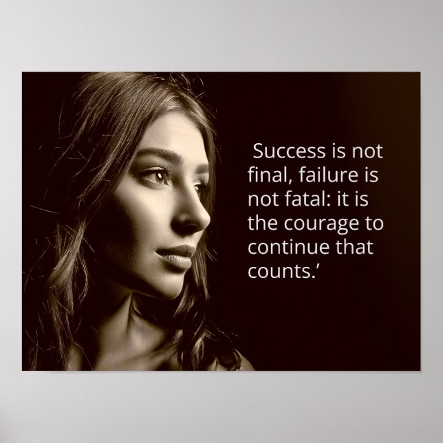 Success is not final quote poster (Front)