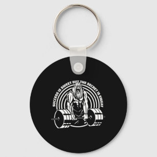 Success Is Sweet But The Secret Is Sweat Men Bodyb Key Ring