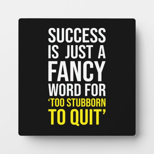 Success is Talent Coffee Questionable Life Choices Plaque (Front)