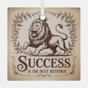Success Is The Best Revenge Glass Tree Decoration