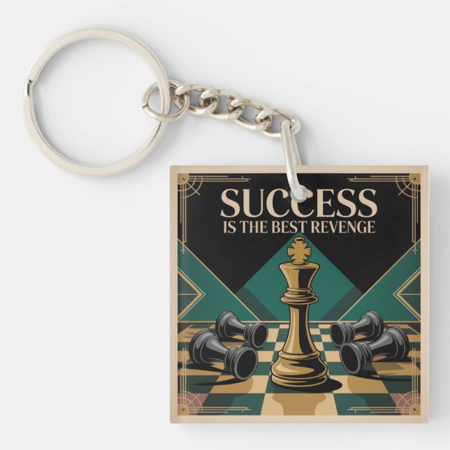 Success Is The Best Revenge Key Ring (Front)