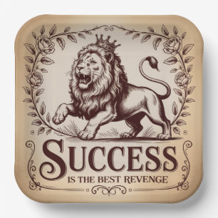 Success Is The Best Revenge Paper Plate