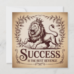 Success Is The Best Revenge Thank You Card