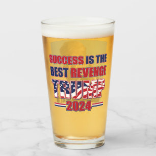 Success is the Best Revenge Trump 2024 Glass