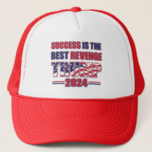 Success is the Best Revenge Trump 2024 Trucker Hat