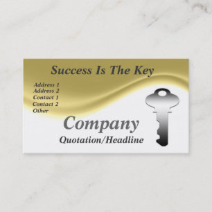 Success Is The Key Business Cards