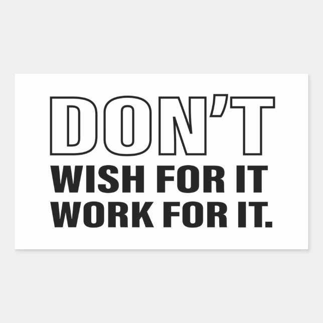 Success Life Tips Quote Art Cool Text Graphic Can  Rectangular Sticker (Front)