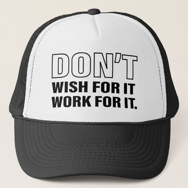 Success Life Tips Quote Art Cool Text Graphic Trucker Hat (Front)