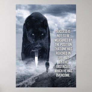 Success Measured By Obstacles - Gym, Hustle Poster
