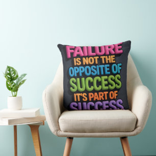 Success Mindset Motivational Quote Pillow