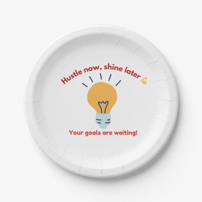 Success Motivation Paper Plate (Front)