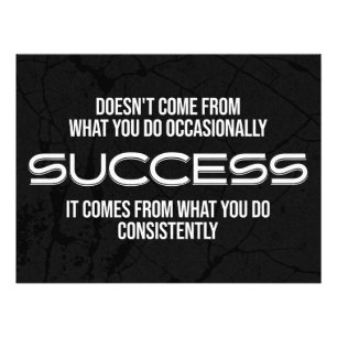 Success Motivational Quote Photo Print
