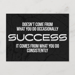 Success Motivational Quote Postcard