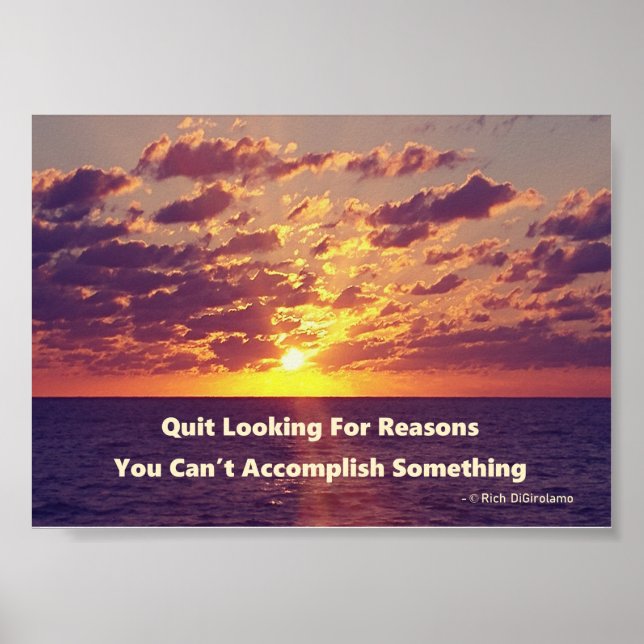 Success Motivational Quote Poster (Front)