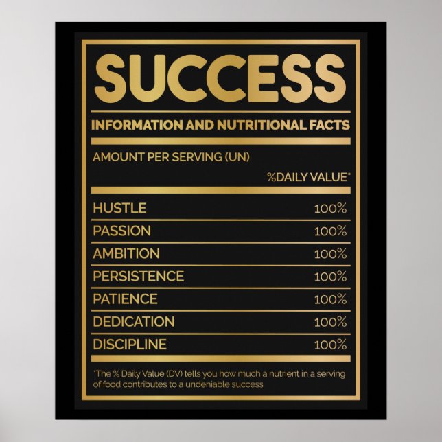 Success Motivational Wall Art (Front)