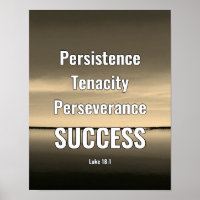 SUCCESS | Persist Persevere | Scripture BEIGE