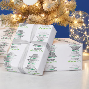 Success Poetry Inspirational Motivational Wrapping Paper