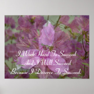 Success - Positive Affirmations Poster