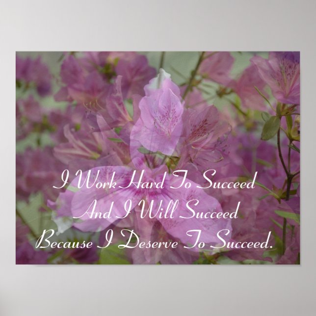 Success - Positive Affirmations Poster (Front)