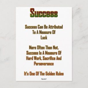Success Postcard