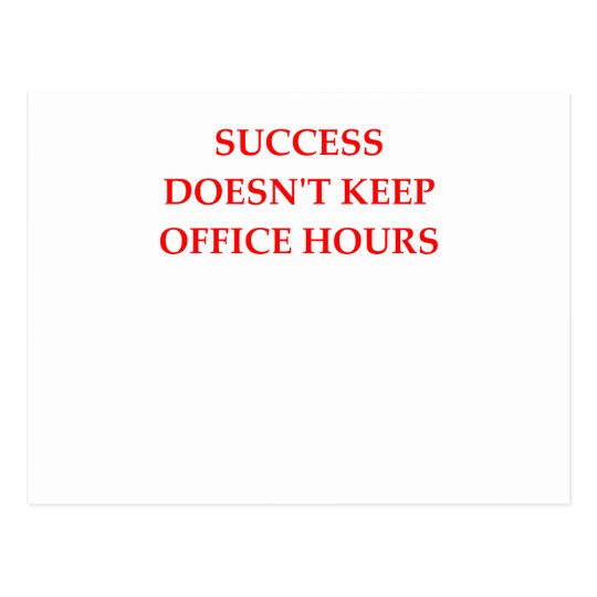 SUCCESS POSTCARD