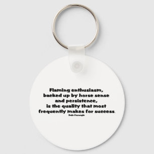 Success Quote Key Ring