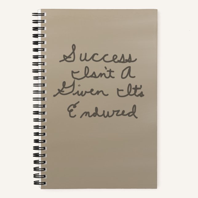 Success Quote Notebook (Front)