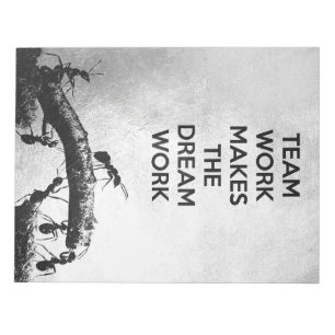 Success Quote Teamwork Makes The Dreamwork Notepad