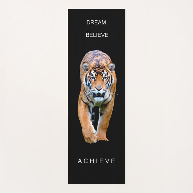 Success Quote Template Dream Believe Achieve Yoga Mat (Front)
