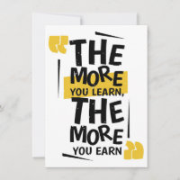 Success Quote The More You Learn