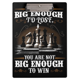 Success Quote You Are Not Big Enough To Win Clipboard