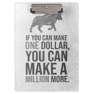 Success Quote You Can Make A Million Clipboard