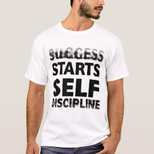 🔥 Success Starts with Self-Discipline - Motivatio T-Shirt