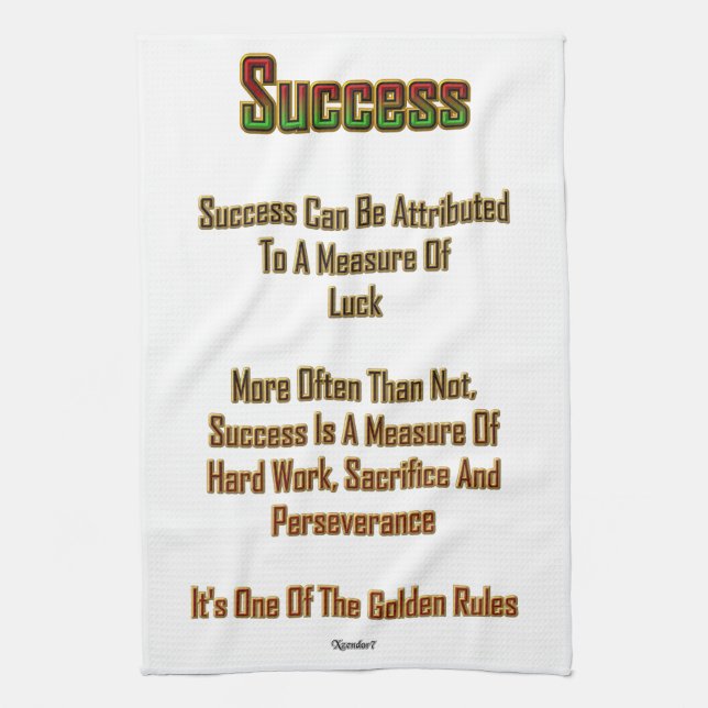 Success Tea Towel (Vertical)