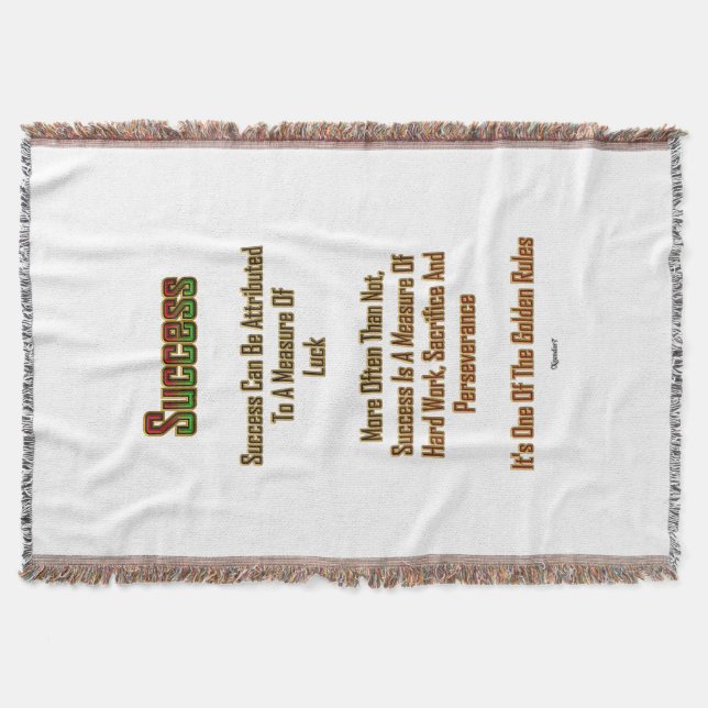 Success Throw Blanket (Front)