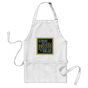 Success & Value Motivational aprons
