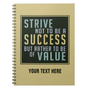 Success & Value Motivational notebook
