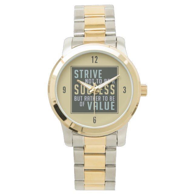 Success & Value Motivational watches (Front)