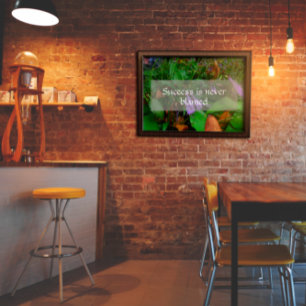 Success  wisdom saying photo poster