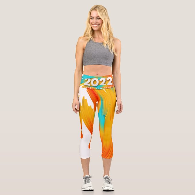 Successful 2022 new year Low-Top sneakers Capri Leggings (Front)