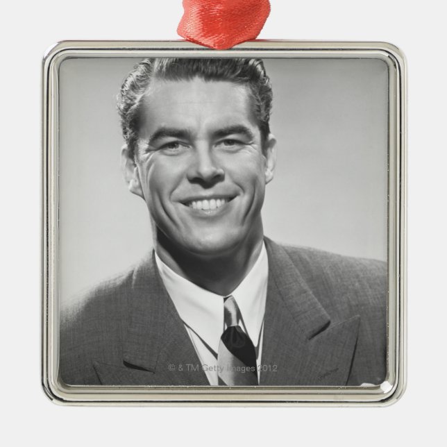 Successful Man Metal Tree Decoration (Front)