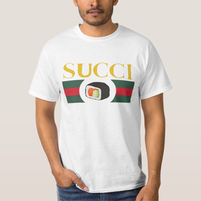 Succi Sushi lovers Funny gnocchi logo new gift  T-Shirt (Front)