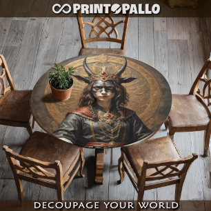 Succubus on throne - Gothic Horror series  Tissue Paper